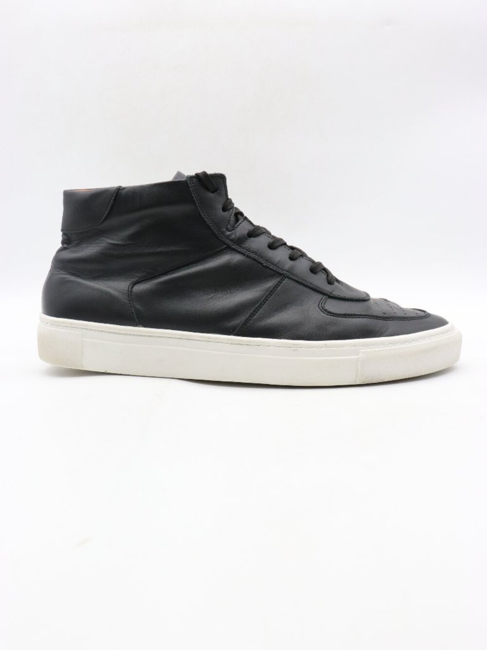 Beckett Simonon Garcia High Top Black Leather Sneakers Men's 11.5 Lace Up Shoes